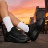 TUINANLE Bequeme dicke Sohle Unisex Paare klobige Sneaker neue trendige schwarze Mode vielseitig Outdoor Freizeit Sportschuhe