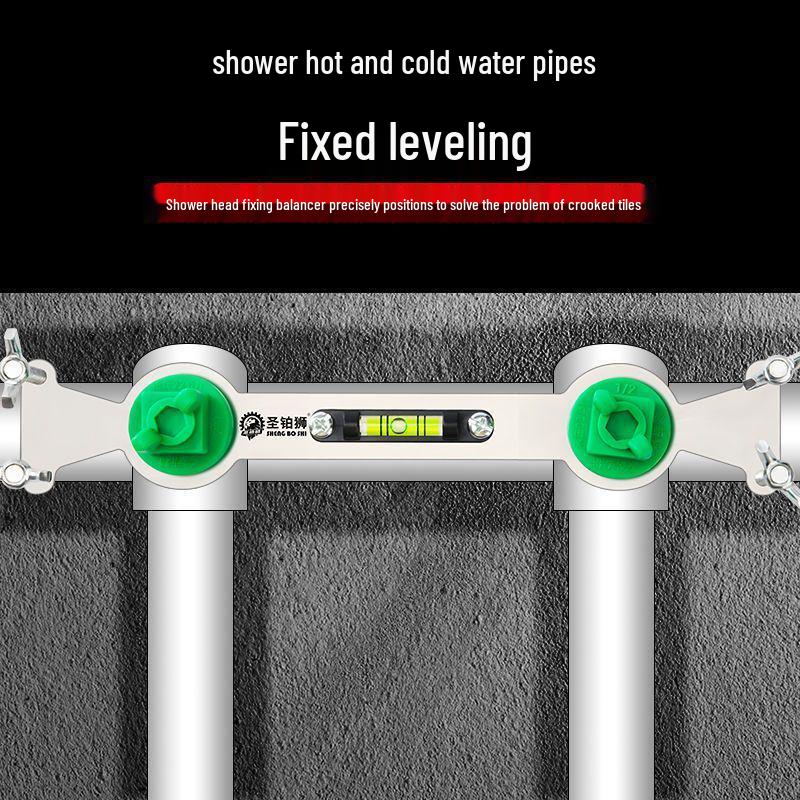Dual Water Pipe Leveler and Shower Head Installation Tool for Water Heater