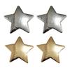 1 Pair Hairpins Five-Pointed Star Shape Hair Clips Metal Texture Side Bang Hair Pins Fade-Resistant Hair Accessory