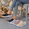 2026 Spring New Mesh Women's Shoes Breathable Fly-woven Single Shoes Half-drag Casual Shoes Flat Heel One-pedal Comfortable Women's Shoes