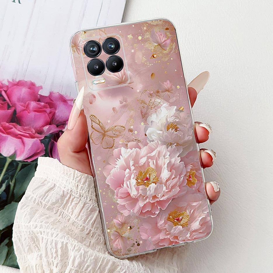 For Realme 8 4G Case Realme8 Pro RMX3081 Popular Fashion Painted Cover Soft Slim Phone Case For Realme 8 Pro Realme8 8i 4G Shell