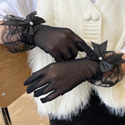 Hoch elastische Spitzenhandschuhe Anti-UV Sonnenschutzhandschuhe 2024 Reithandschuhe Fahren Radhandschuhe Fahren