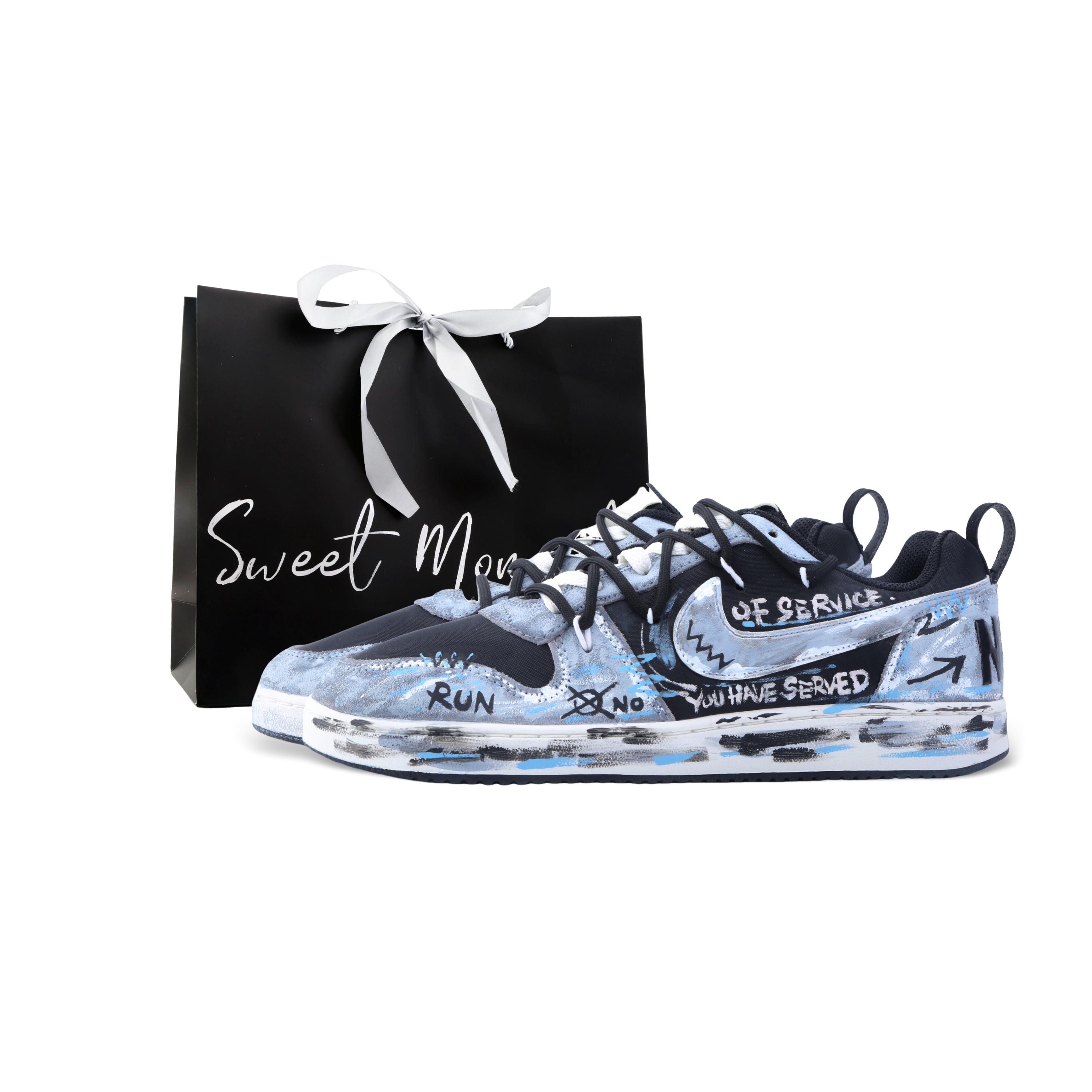 Nike Court Borough Drippy Серая Зона Устойчивые к истиранию Устойчивые к истиранию Низкие Кеды для скейтбординга Мужские Серый Черный 844881-005(Команда889-) 40.5