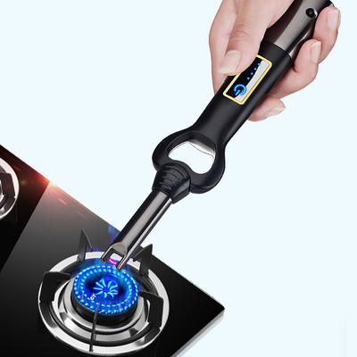 Multi Windproof Lighter BBQ Bottle Opener Arc Lighter USB Rechargeable Electric Lighter for Led Light Safety Kitchen Lighter