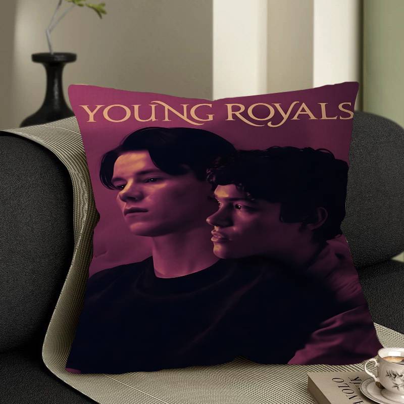 Young Royals Cushion Cover Inches Farmhouse Decor Home Throw Pillow Covers for Couch Decorations