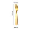 Short Handle Baby Spoon Fork Set BPA Free Stainless Steel Easy to Clean Ideal for Toddler Led Weaning Home Use