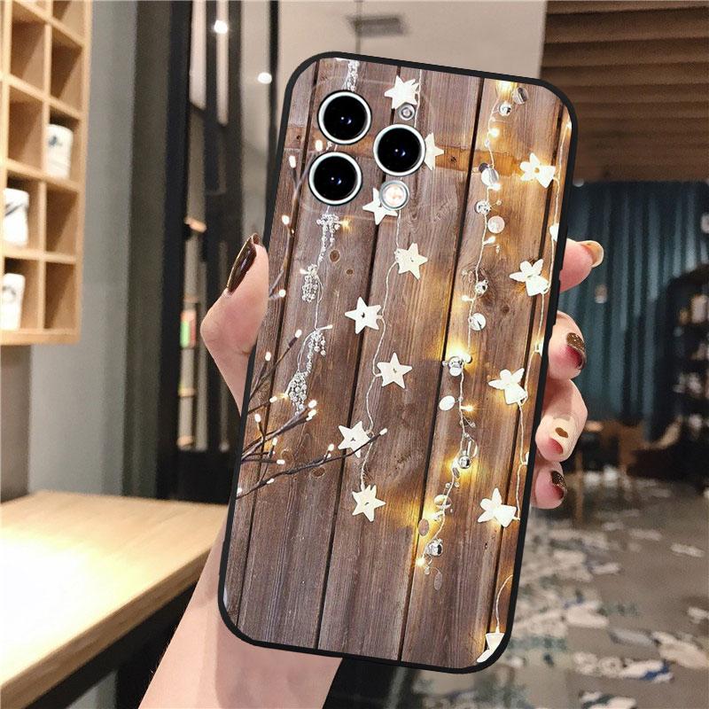 Winter Licht Schnee Kunst Handyhülle Cover Coque Für Iphone Xiaomi Mi Samsung Galaxy Redmi Note A S 11 12 13 14 15 22 23 24 5G Pro Plus Max Fe Ultra