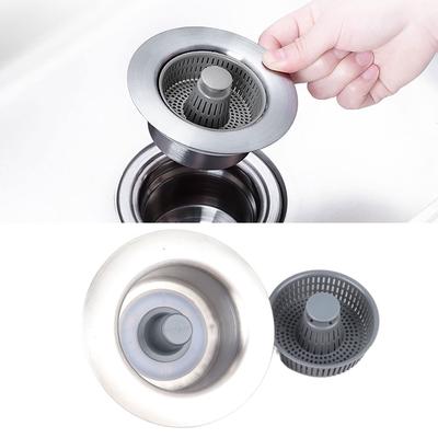 Stainless Steel Kitchen Sink Drain Strainer Anti Clogging Sink Drain Strainer Basket  Utility Sink