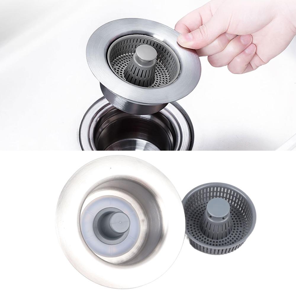 Well Sealed 3 In 1 Sink Aid Stainless Steel Sink Drain Strainer Basket  Utility Sink