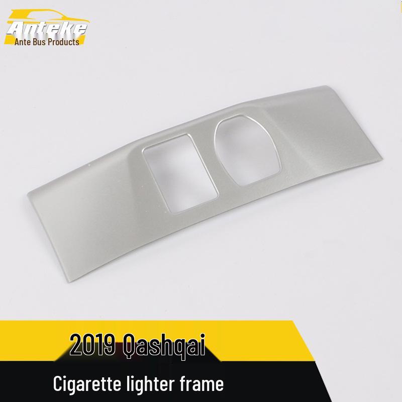 19 Qashqai Cigarette Lighter Trim Protective Sticker for Interior Modification