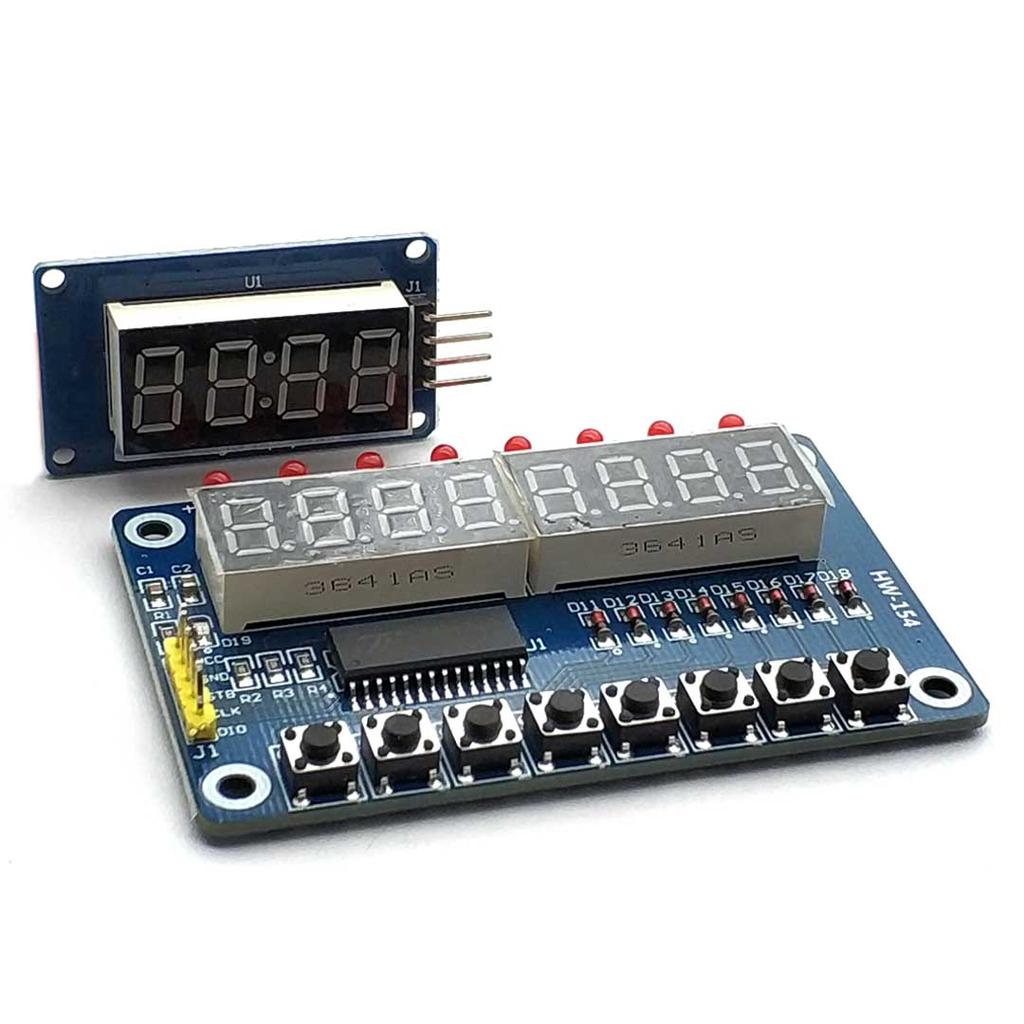 TM1637 4 Bits TM1638 8 Bit Digital LED Display Module 7 Segment Clock RED Anode Tube Four Serial Driver
