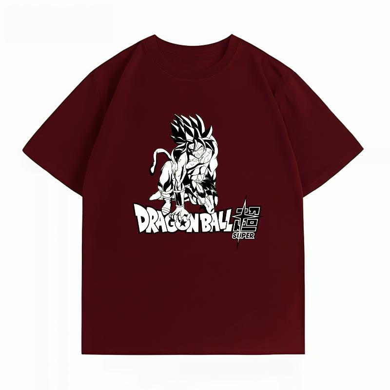 Dragon Ball Super Goku Super Saiyan 4 Print T-Shirt Casual Short Sleeve Cotton Anime Streetwear Unisex's T-Shirt