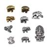 10pcs Ganesha Beads Elephant Beads For Jewelry Making Antique Gold Color Bronze Silver Color Pendants DIY Crafts Making Findings