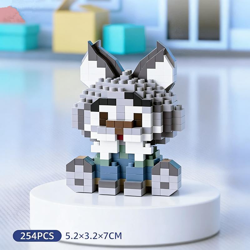 Replica Disney Zootopia 2 Building Blocks Set Judy Nick Gary Snake Blocks Cartoon Mini Particle DIY Puzzle Kit Birthday Gift