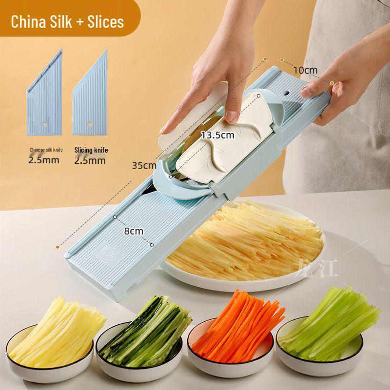 Commercial Handheld Potato Grater & Slicer with Hand Guard for Restaurants and Canteens
