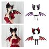 Trendy Bat Beast Ears Headbands Lovely Bat Headbands Children Hair Hoop for Music Festivals And Make Up Occasion