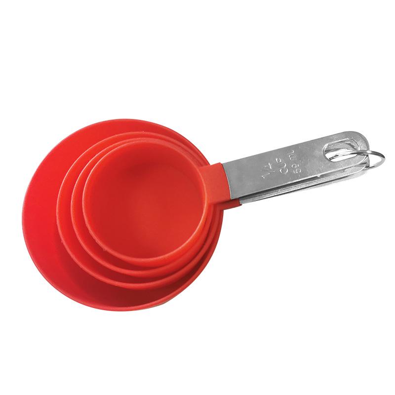 8-Piece Measuring Spoon and Cup Set with Stainless Steel Handles for Baking
