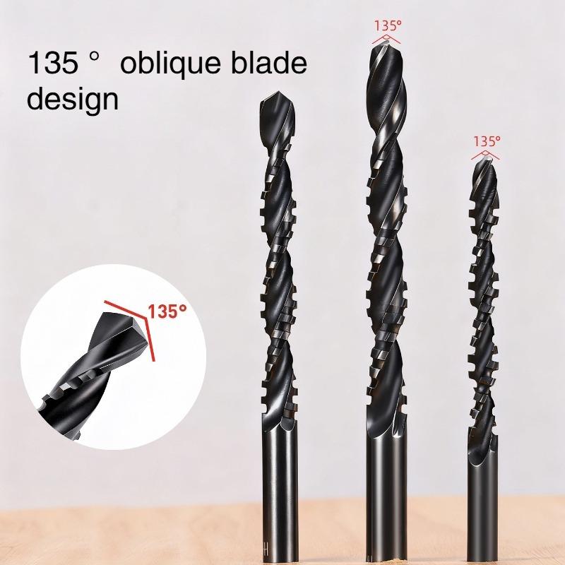 7PCS HSS Twist Drill Bits Set Drill Bit 3-10mm Serrated Grooving Spiral Jagged Saw Drill Bit Composite Drill Bits