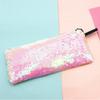 Glitter Two Mermaid Tone Pencil Case Earphone Data Cable Organizer Bag Students
