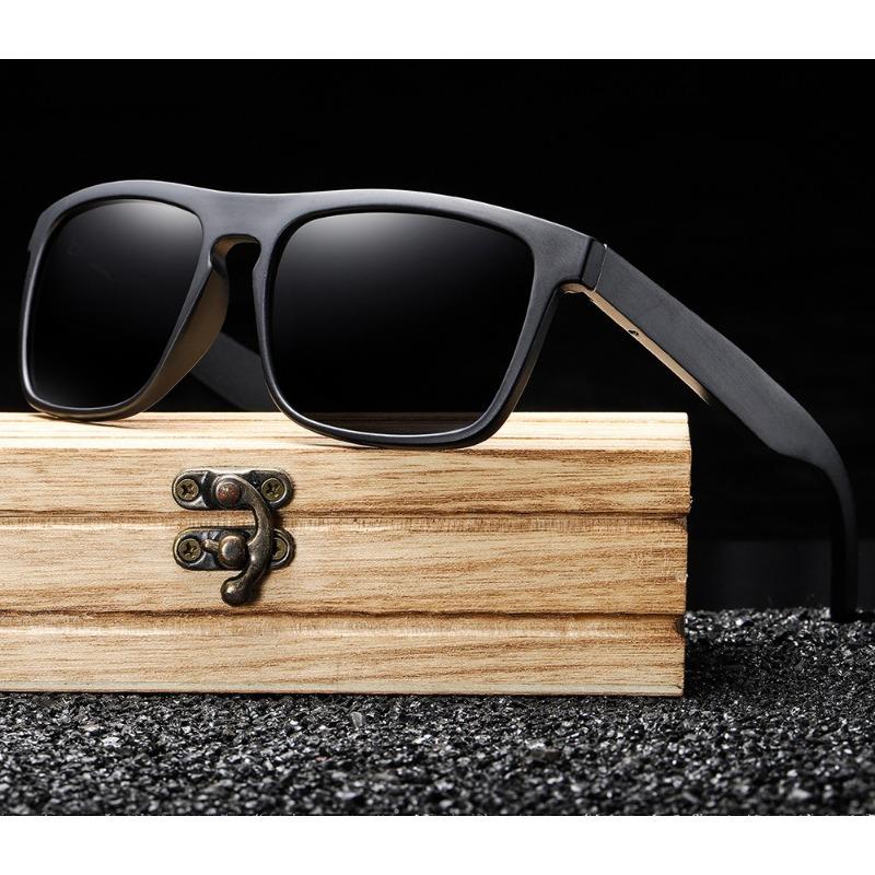 New Fashion Wood Male Driving Riding Sports Sun Glasses Classic Men Ultraviolet Sunglasses Wooden Bamboo Eyewear UV400 Shades