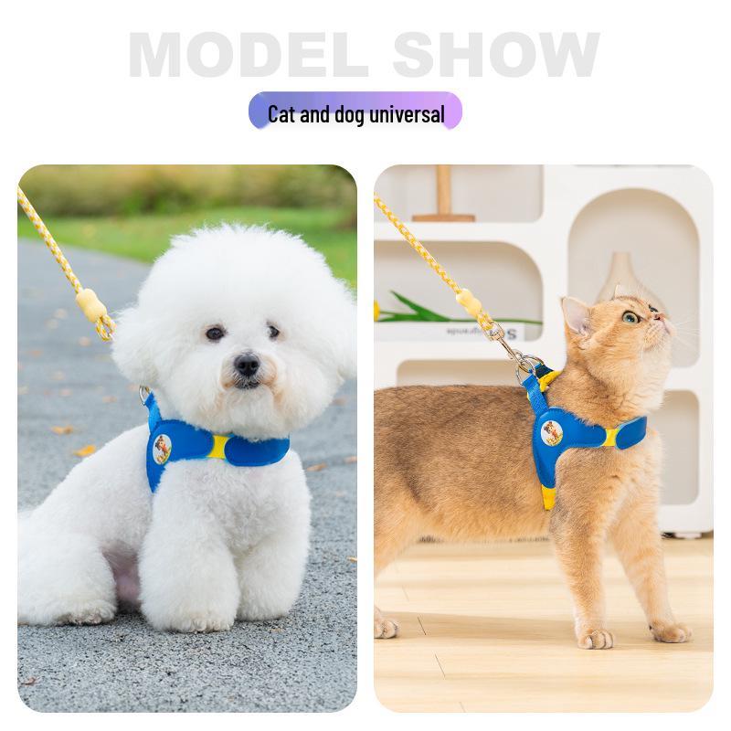 Adjustable Pet Harness & Leash: Vest-Style for Cats & Large Dogs, Anti-Lost Design