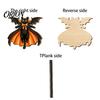 Holiday Party Supplies Halloween Wooden Hanging Sign, Rustic Ghost Bat Black Cat Witch Hat Wall Decor, Balcony Window Decor Spooky Pendant with