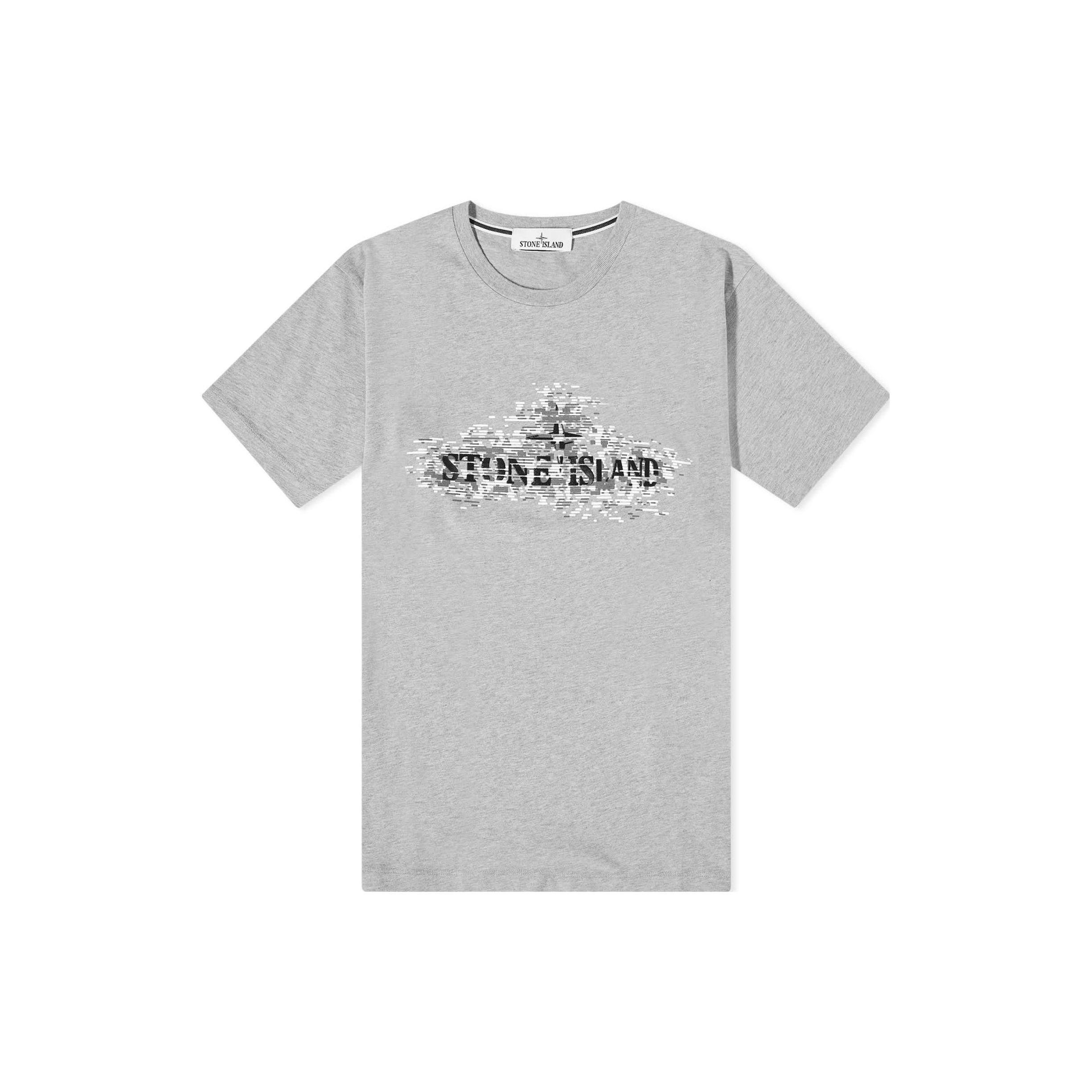 Stone Island Letter Print Crew Neck Loose Fit Short Sleeve T-Shirt Men tops Gray 78152NS90-V0M64 S