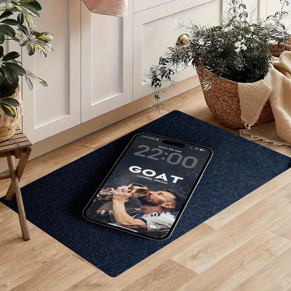 Messi Kitchen Floor Mat Long Strip Mat Antislip Machine Washable Suitable For Bathrooms Laundries Home Decoration Carpets