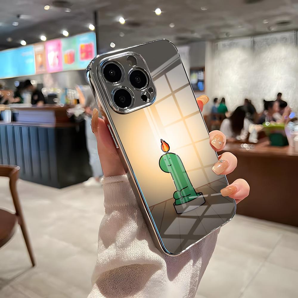 

Cartoon Joguman Studio Phone Case For IPhone 17 Pro Max 15 Pro 16 14 Plus 12 13 Mini 11 Pro Shockproof Electroplated Glass Cov iPhone17 Pro
