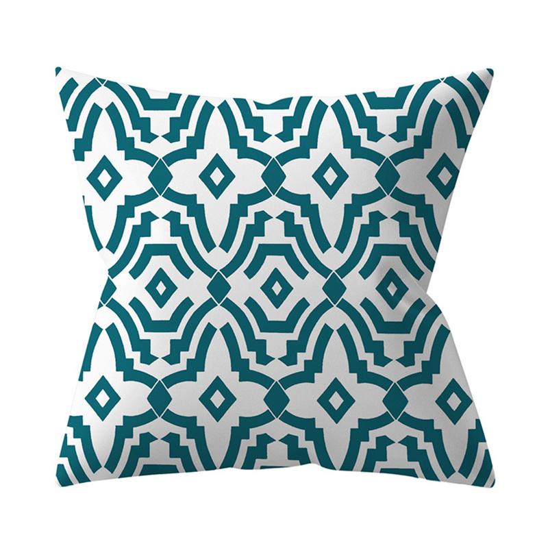 Wave Geometric Leaf Floral Plant Print Pattern Cushion Cover Home Living Room Sofa Decoration Pillow Pillow Cover