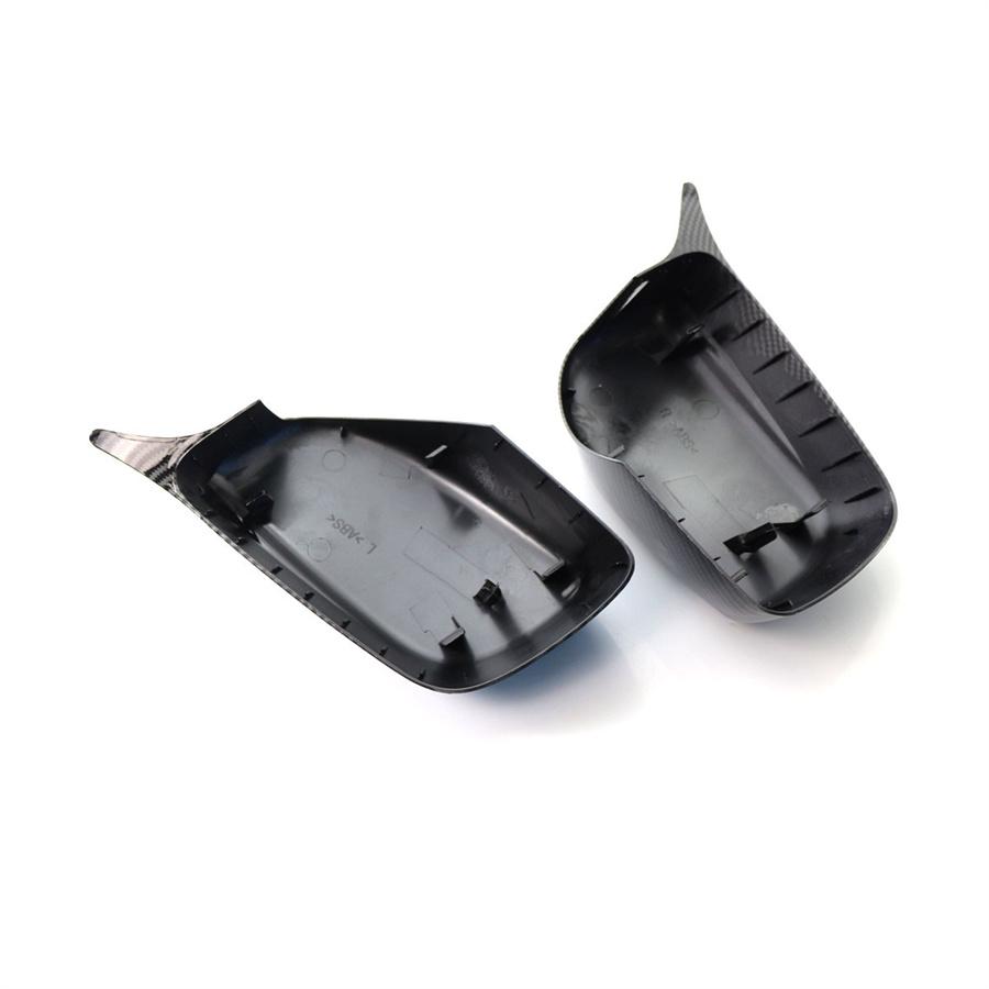 Für BMW 5er E60 E61 E63 E64 2004-2007 Spiegelkappen Gehäuse Rückspiegelabdeckung Karbonfaser-Stil 51167078360 51167078359