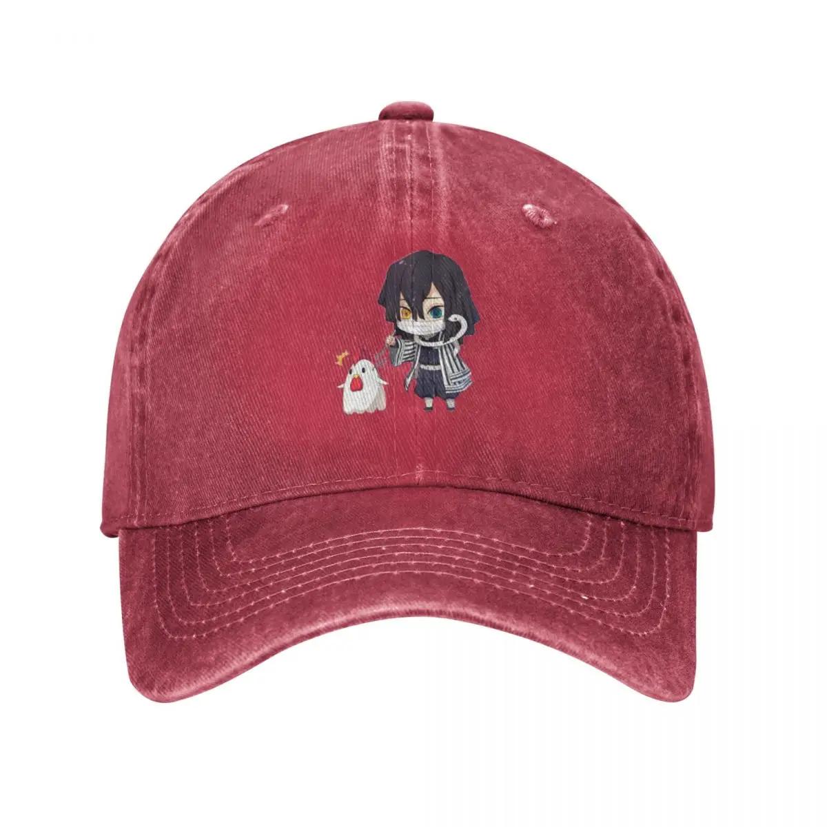 Chibi Iguro Obanai Baseball Cap Golf Cap Kids Hat New In The Hat Hood Women Beach Fashion Unisexs