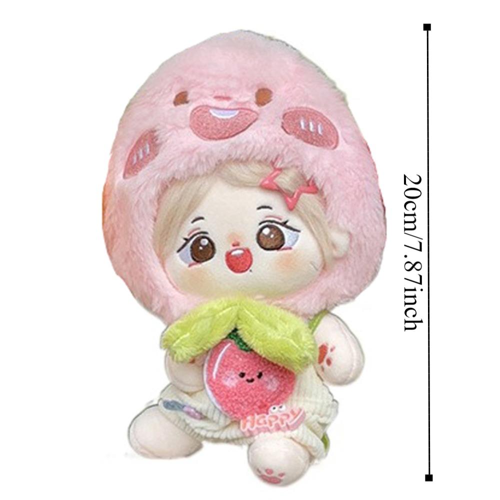 Strap Pants 20cm Cotton Doll Clothes Orange Doll Dress Up Set Doll Clothes Outfit  20cm Cotton Doll
