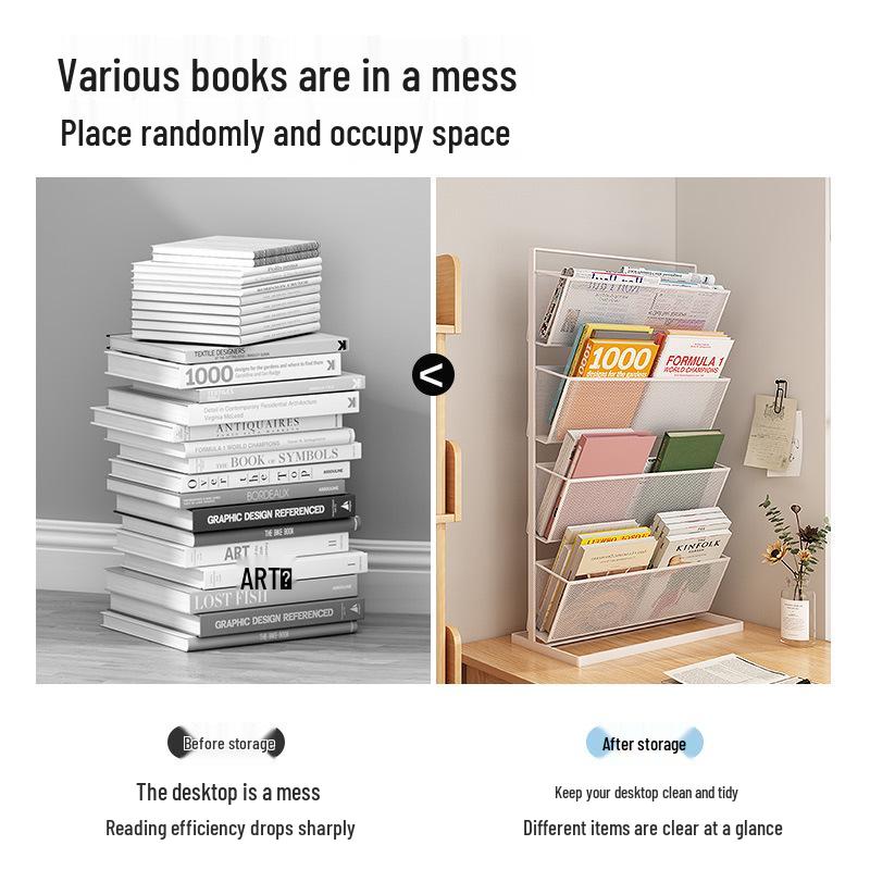 Multifunktionale Desktop-Buchstützen und Dokumenten-Präsentationsständer