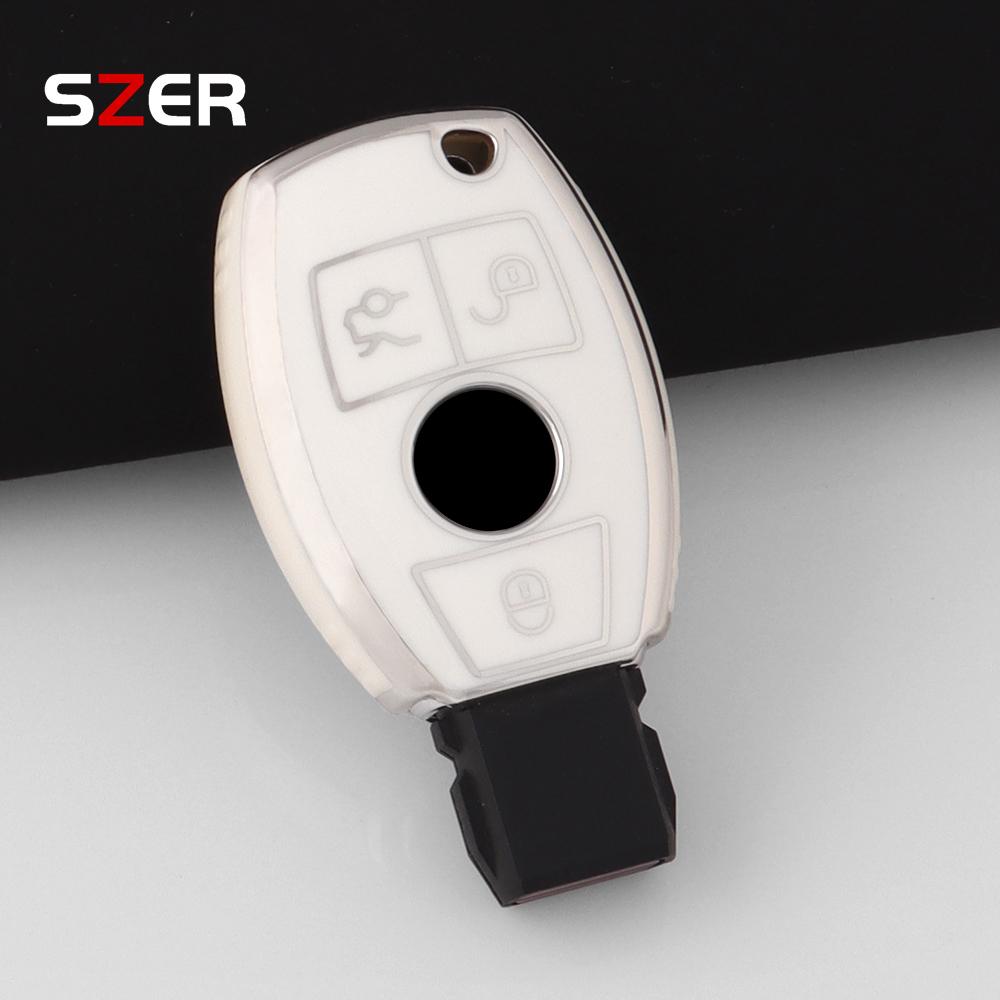 TPU Car Remote Key Case Cover Shell Holder Fob For Mercedes Benz A C E S G Class GLA CLA GLK ML GLC CLS W204 W176 W212 W463 W205 SL6