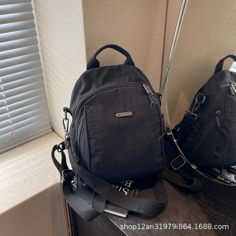Schoolbag New Large-capacity Commuter Travel Backpack Shoulder Handbag Bag Women's Lightweight Oxford Cloth Backpack Casual Fashion