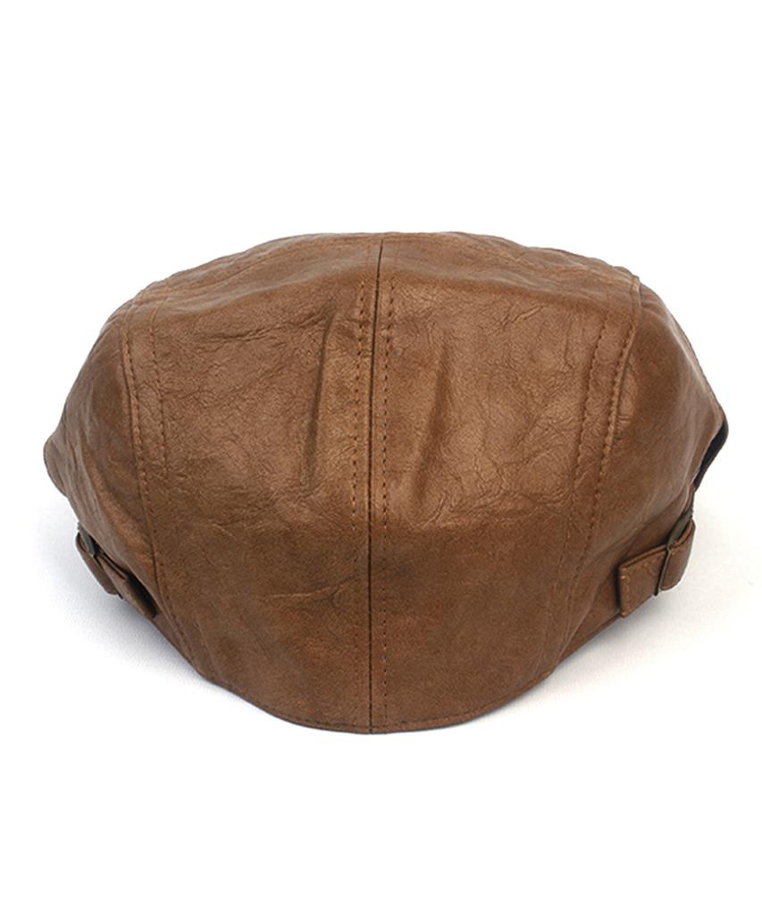 Yunibeosyeolkemiseuteuli Weiches Leder Beige Seitenriemen Jagdkappe