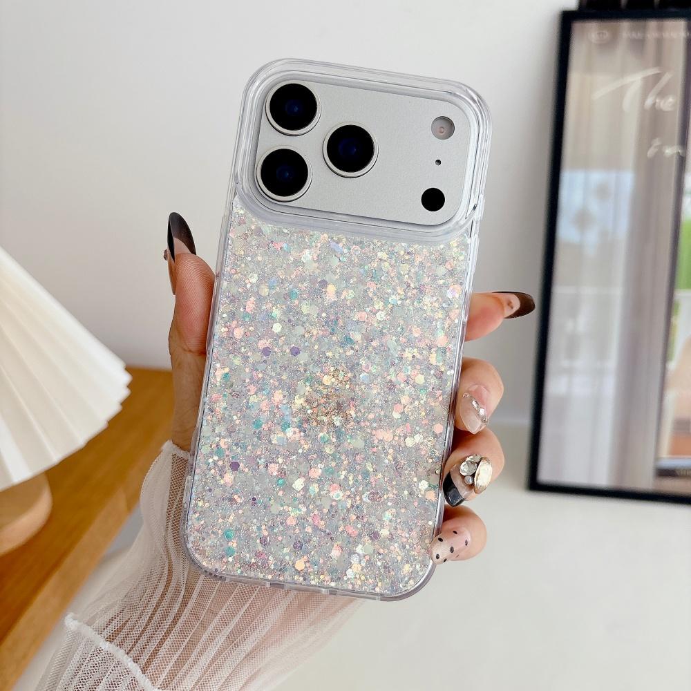 Coque de téléphone Bling à paillettes transparentes, sable mouvant et paillettes pour iPhone 17 Air 16 15 14 13 12 11 Plus Pro Max, style fille à la mode