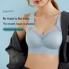 Women's Seamless Ice Silk Wireless Bra - Sexy, Backless, Plus Size Vest