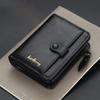 Men Wallets High Quality PU Leather Zipper Short Design Card Holder Male Purse with Coin Pockett Holder Men Wallets