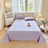 Cotton Bed Flat Sheet for Double Bed Plain Solid Color Top Sheets Single/Queen/King Flat Bedsheets Home Bed Linen Sheets