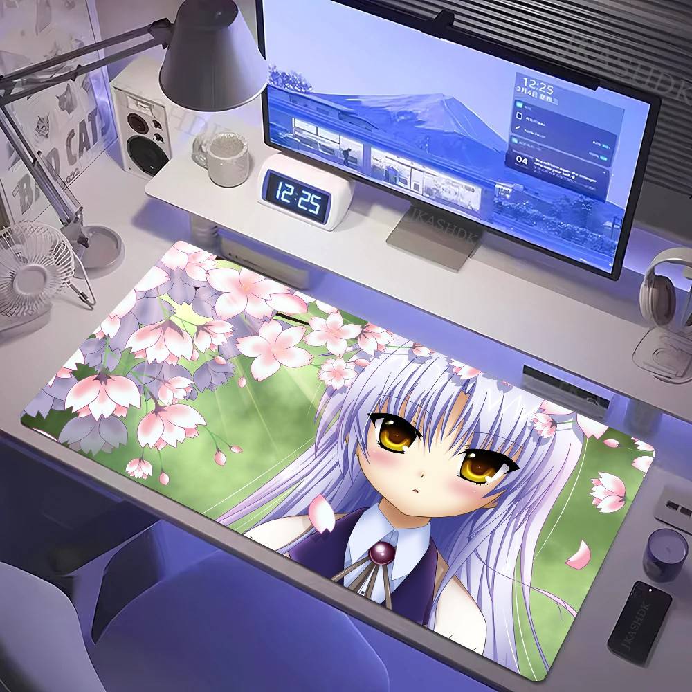 Tachibana Kanade Anime A-Angel Beats Mousepad Mouse Mat Desk Mat With Pad Gaming Accessories Prime Gaming XXL Keyboard Pad Pad