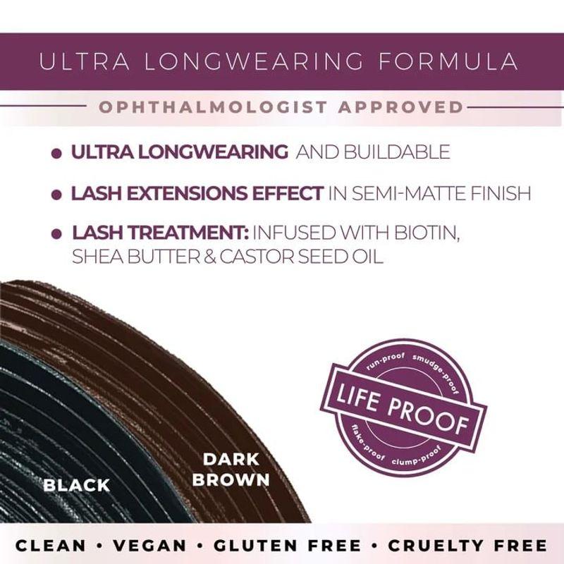 Blinc - Lash Extension Tubing Mascara | Striking Length & Extreme Definition - 2 Colors