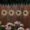 2/4PCS Solar Peacock Projection Lights Waterproof Outdoor LED Wall Lamp Solar Fence Light for Yard Garden Lawn Christmas Decoration
