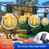 G40 Solar LED String Lights: Waterproof, Remote-Controlled, Drop-Proof Camping & Decorative Outdoor Lights.