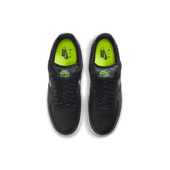 Nike Air Force 1 Recycled Wool Pack - Black Electric Green - CV1698-001