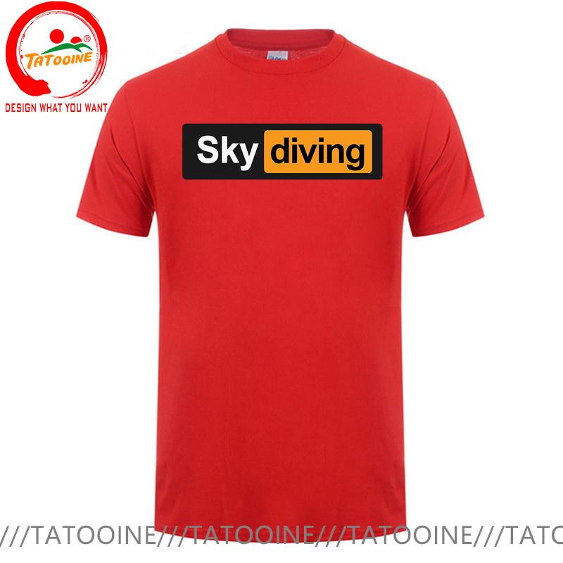 Funny Sky Diving Tshirt Skydiving T Shirt Unisex Sky Diver Diving Tee Shirt Oversized S6xl Tshirt Risky Extreme Sports Clothing
