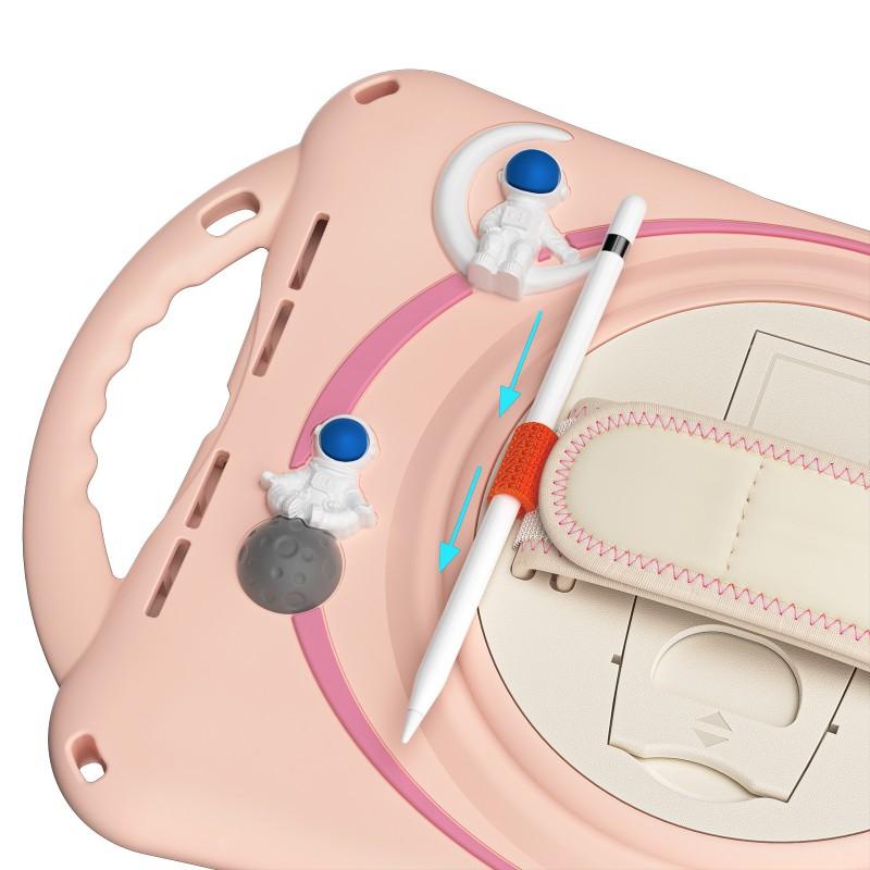 IPad 10th Generation 10.9 Inch Case 360 Rotating Astronaut Silicone Stand Protective Cover