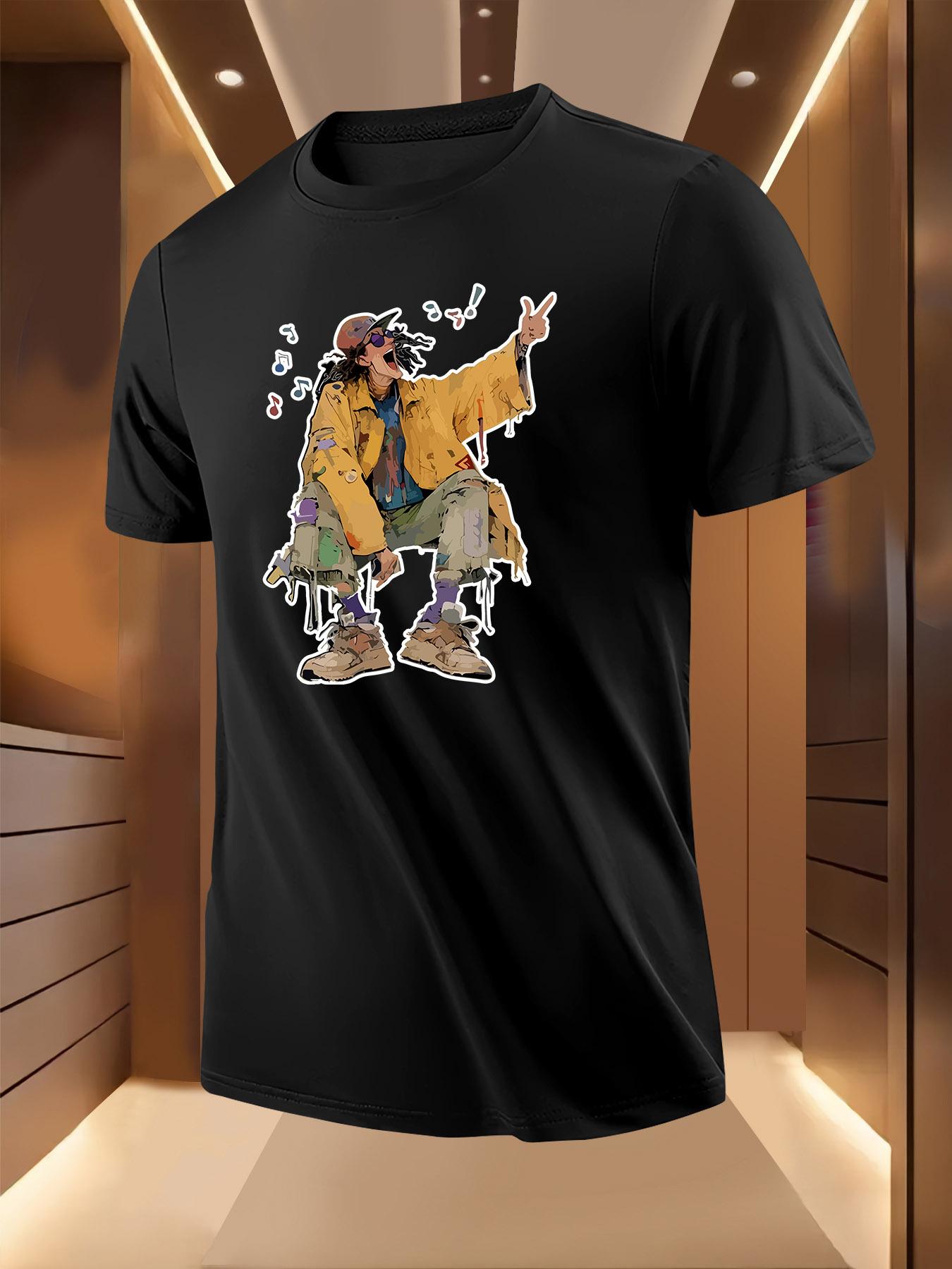 Summer Tshirt with Bold Graphic Print XXXL