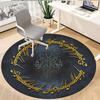 1pc Tree Gondor Symbol Round Rug Flannel Fun Playful Design Living Room Bedroom Floor Mat Home Decoration Kids Room Carpet Y82818